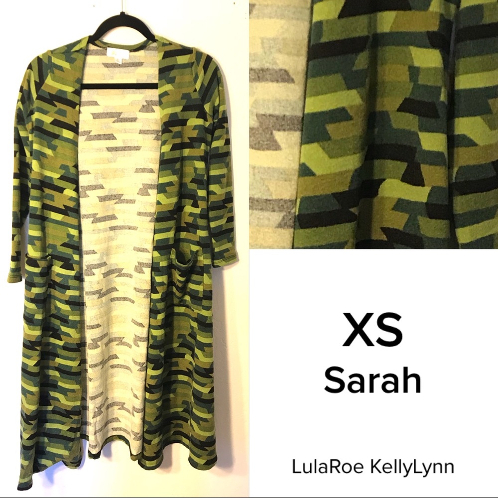 Camo duster sweater